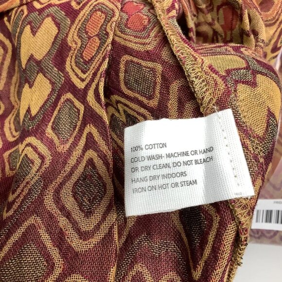 NEW RUJUTA SHETH Women's Pants Frida Flared High Waist Multi Diamond Size L - Picture 3 of 5